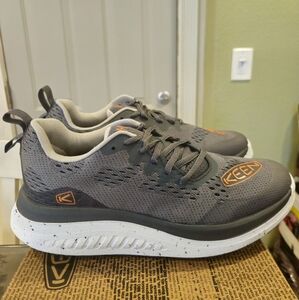 Keen Mens WK400 Walking Athletic Shoes Steel Grey/Scarlet Ibis 1027470 Size 9.5